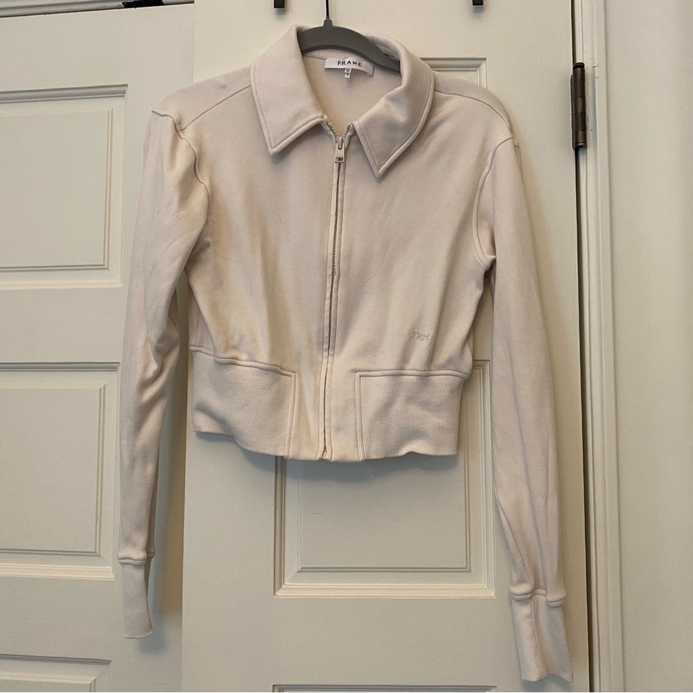 Frame Cropped Sweatshirt